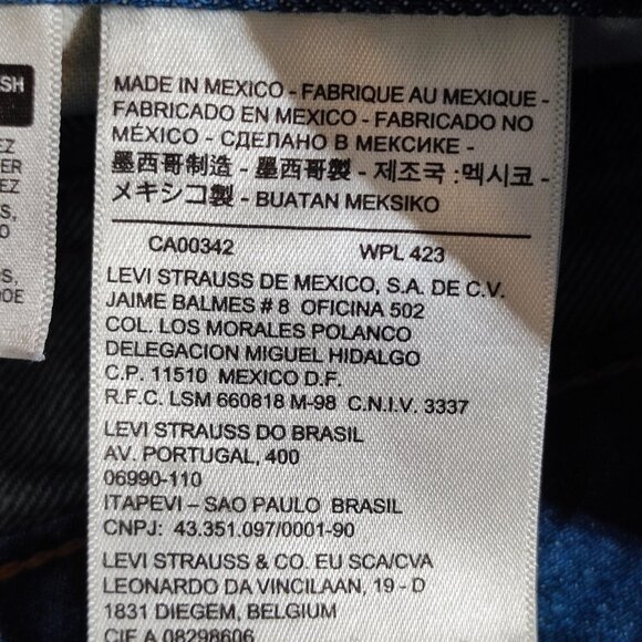 Levi's 505™ Jeans Regular Fit Men's size W38L34 denim blue straight leg classic - Picture 7 of 14